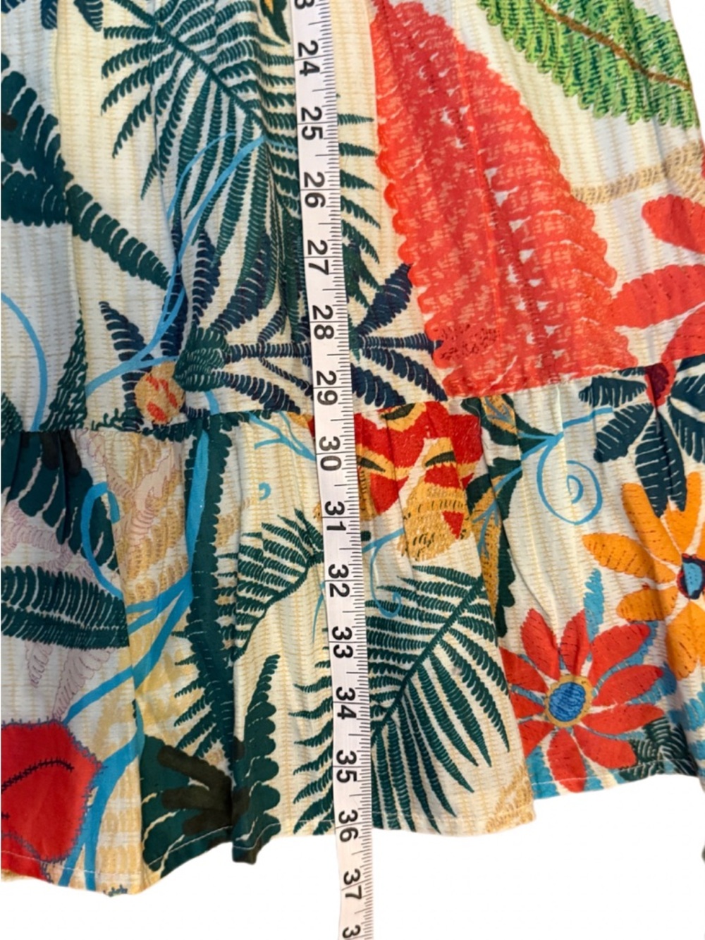 FARM Rio X Anthropologie Crochet Bodice Tropical Coastal Mini Dress - Picture 12 of 12